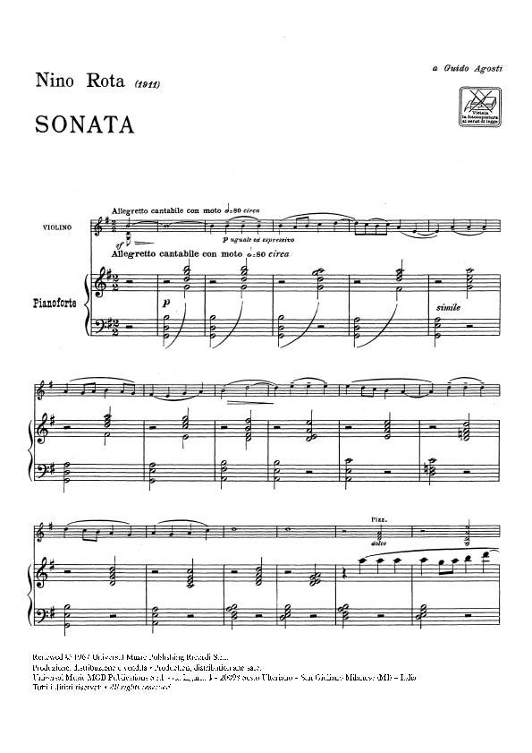 Sonata - housle a klavír